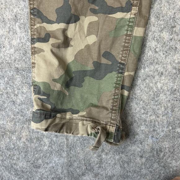 American Eagle Cargo Camouflage Pants Men's 28x28 Green Original Straight Flex - Picture 5 of 12